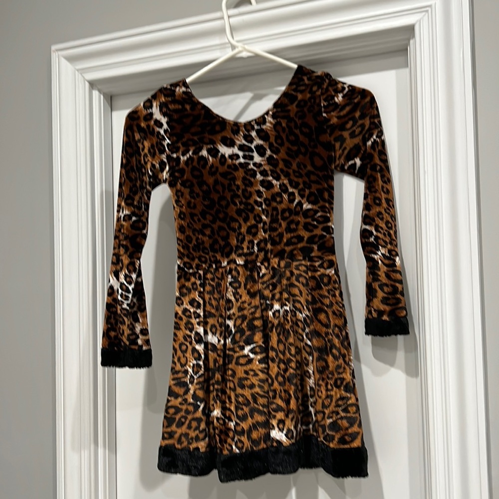 Kids Leopard/Cat Dress - Perfect for a Halloween Costume